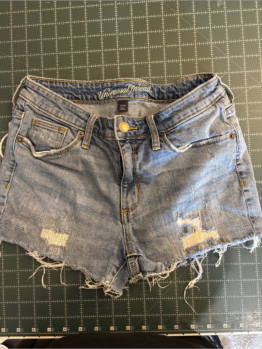 Universal Thread Light Blue Distressed Denim Cutoff Shorts